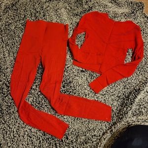 Fabletics sculp knit set, size small